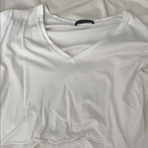 brandy cropped v neck